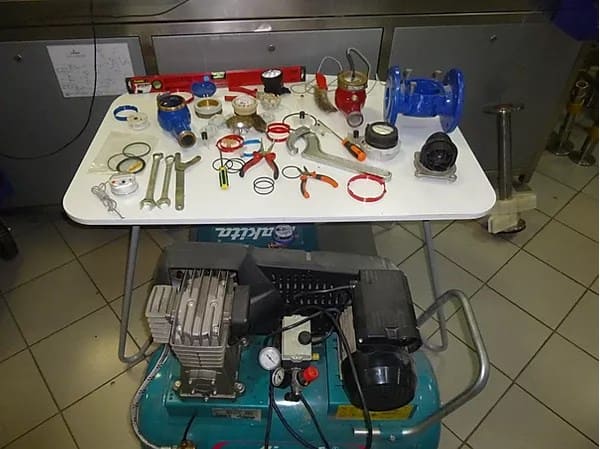 Рабочее место по ремонту водосчетчиков 